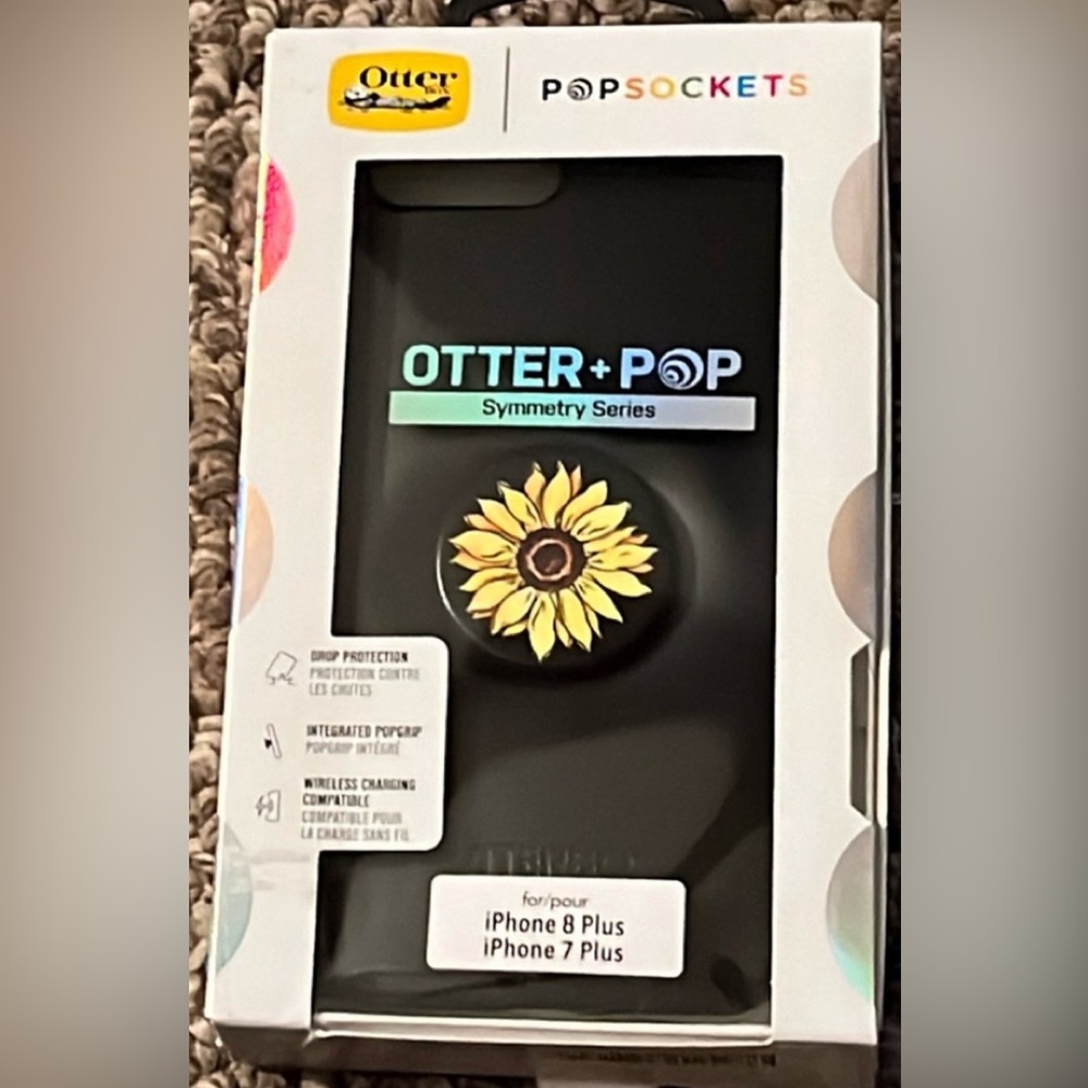 Phone Case Otterbox Symmetry iPhone 8 Plus 7 Plus Otter +Pop Popsockets‎